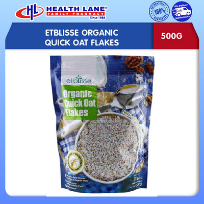 ETBLISSE ORGANIC QUICK OAT FLAKES (500G)
